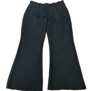 Rue + Women's Size 2x Black Sheer Lace Beach Pants‎ 59